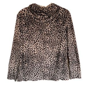 Inner Beauty Leopard Print Top Face Mask Neck Size L